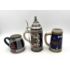 Image 1 : Lot of 3 Anheuser - Busch Steins Including Santa's Helper