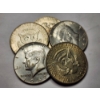 Image 1 : Five 40% Silver Kennedy Half Dollars - $2.50 Face Value