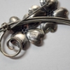 Image 3 : Nice Lot of Sterling Silver Jewelry: Gold-Tone Bracelet, Chain Necklace, Ring, Pin TW: 23.0g
