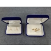 Beautiful 3.6 Gram 18K Gold Cultured Saltwater Pearl Broach With Matching Pearl Earrings