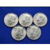 Image 2 : (5) 1965 40% Silver Kennedy Half Dollars FV: $2.50