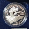 Image 2 : 1991-1995 World War II 50th Anniversary Commemorative Silver Dollar 