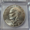 Image 2 : PCGS Graded MS68 1974-S Silver Eisenhower Dollar Signed by Austin Hutto