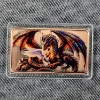 Image 2 : Colorized Guardian Angel Dragon One Ounce .999 Fine Copper Bar in Protector