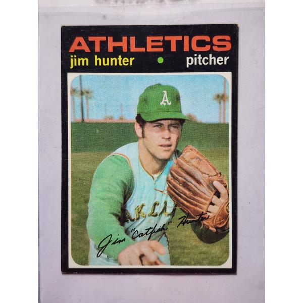 Topps 1971 Jim Hunter #45 Baseball Trading Card