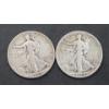 Image 1 : U.S 1944 & 1944-S Walking Liberty 90% Silver Half Dollars - Face Value: $1.00