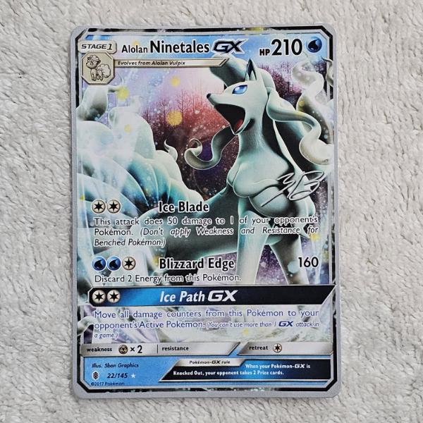 Pokémon TCG: Alolan Ninetales GX 22/145 Rare