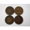 Image 5 : Four Assorted United States Indian Head Pennies 