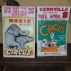 Image 1 : 2 Pcs - Vintage (OHIO) Original Circus Posters - Each 14 x 22 See Pics -Details  - Exc Local History