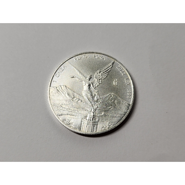 Incredible 2022 Mexico Silver Libertad Coin 1 Onza .999 Silver 