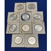 Image 7 : Lot of 10 90% Silver 1964 Kennedy Half-Dollars, FV $5.00