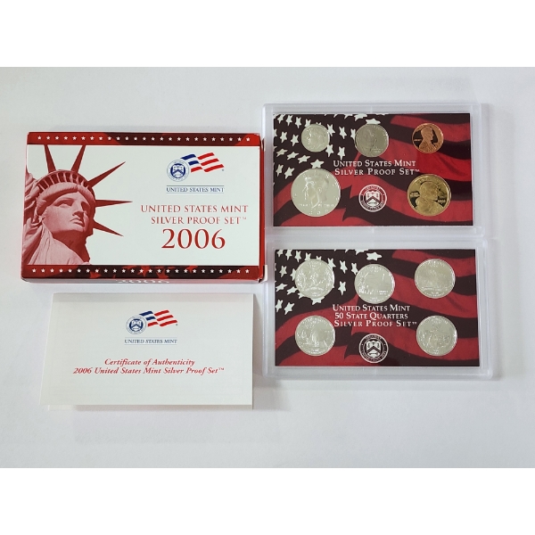 2006 United States Silver Proof Set - Original Packaging & CoA