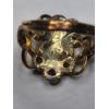 Image 8 : 14K Yellow Gold Art Nouveau Goddess Ring With Rubies & Diamond - Size 6 - Weight: 4.7g