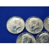 Image 3 : x5 Assorted Years Kennedy Half Dollars 40% Silver FV: $2.50 and Coin Tube
