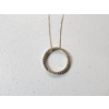 Image 3 : Gorgeous 14K Yellow Gold Circle 18in Necklace Total Weight: 2.9g