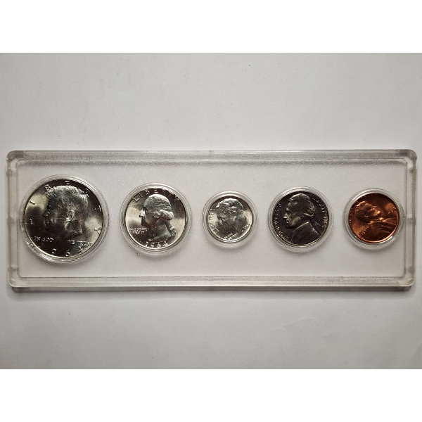 1964 Coin Set in Holder Ft. $0.85 Face Value in 90% Silver 
