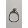 Image 2 : 14K White Gold Engagement Ring (Cut) - Size 8 - Weight: 2.7g 