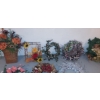 Image 4 : Very Large 11 Pc Holiday Wreath Group - Florals & More - See Photos