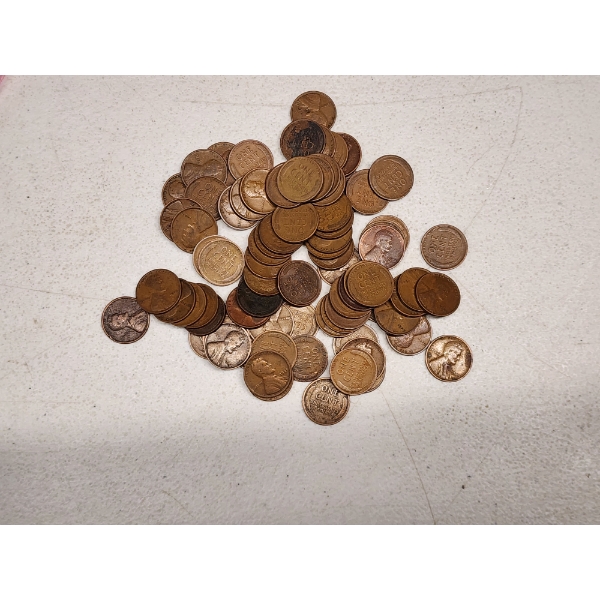 1920 - 1929 Lincoln Wheat Cents - Face Value $0.82