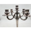 Image 2 : Incredible Sterling Silver 5-Arm Candelabra - Total Weight: 5.4lbs