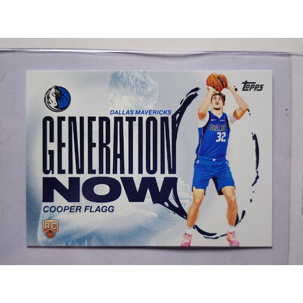 Cooper Flagg GN-1 Topps 2025 Dallas Mavericks Basketball ROOKIE TRADING CARD