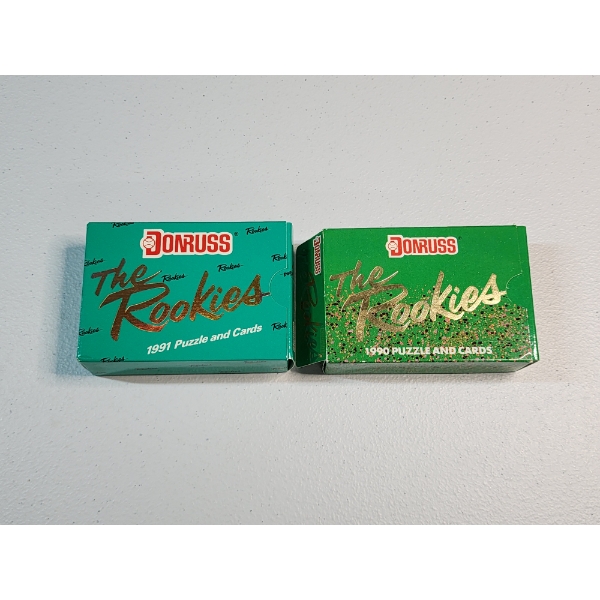 1990 and 1991 Donruss "The Rookies" Baseball Cards and Puzzle Card Sets 