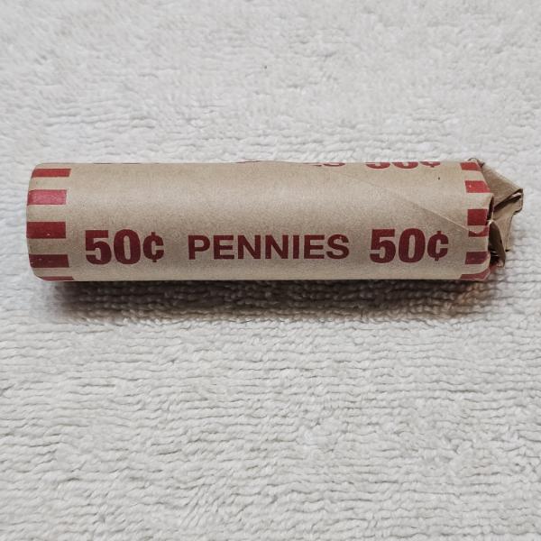 1 Roll ($.50) of Assorted U.S. Lincoln Pennies