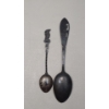 Image 2 : (2) Vintage Sterling Silver Chicago/Athens Greece Souvenir Spoons - Total Weight: 28.6g