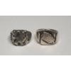 Image 1 : (2) Sterling Men's Engraved Rings - Size 8 & 10 - Total Weight: 20.3g