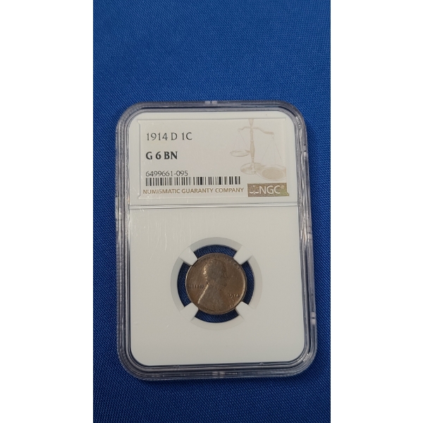 NGC 1914- D G 6 BN Lincoln Wheat Cent 
