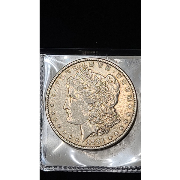 1881-P Morgan Silver Dollar - AU - 90% Silver US Coin