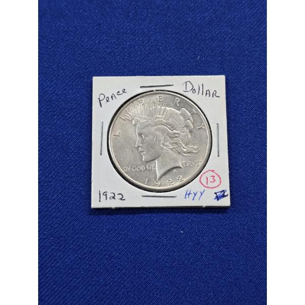 1922 Peace Dollar - Excellent Condition - High-Grade