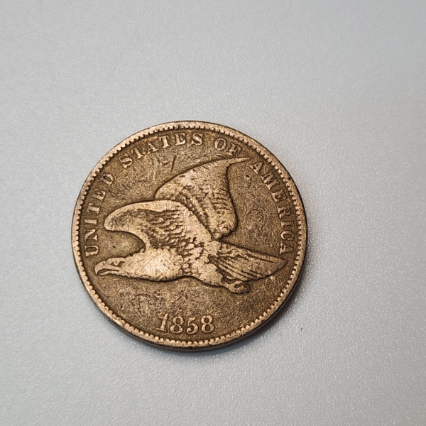 1858 Flying Eagle Cent One Cent United States Coin
