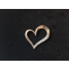 Image 2 : Beautiful 10K Rose Gold Heart Pendant with Diamonds & 10K Chain TW: 1.6g