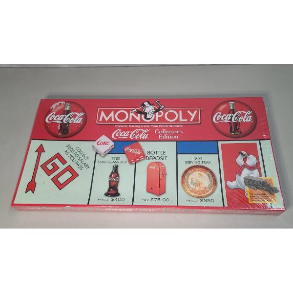 Sealed 1999 Collector's Edition Hasbro Coca-Cola Monopoly Board Game