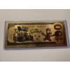 Image 2 : Rare Lisa Simpson Gold Foil .999999 - 24K Gold Note In Protective Holder - Mint Condition