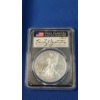Image 2 : 2023-W PCGS SP70 Burnished First Day Of Issue 1 oz .999 Fine Silver American Eagle - Signed