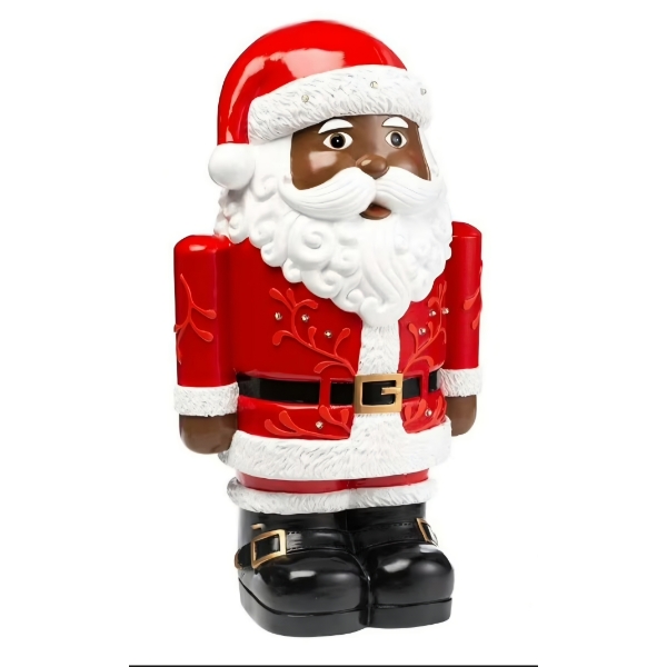 Brand New In Box 17.5'' x 9'' Resin Santa Statue