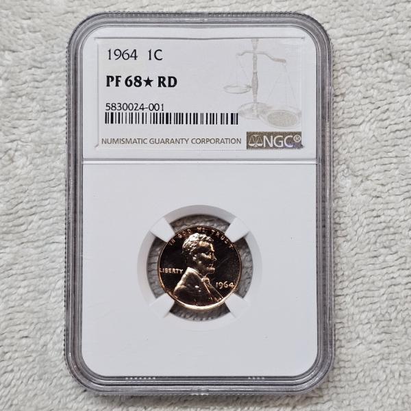NGC PF 68* RD 1964 Lincoln Memorial Cent