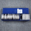 Image 4 : Coin Collectors Case Loaded With Kennedy Half Dollars in Capsules ~ Face Value $17.00