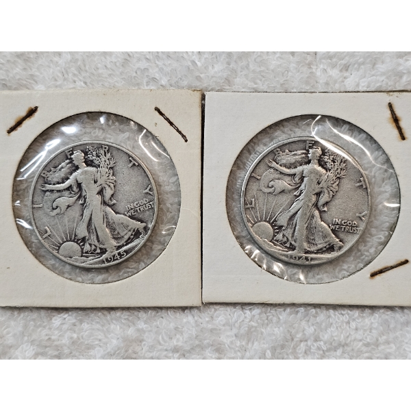 90% Silver United States Half-Dollar Assortment (Walking Liberty) - AFV: $1.00