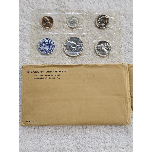 1957 United States Mint Proof Set in its Original Packaging - AFV $.91