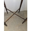 Image 3 : Antique Wooden Table - 19" Square - 29.5" Tall - Some Damage, Great Restoration Project