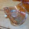 Image 4 : Carnival Glass Group - 5 Pc Imperial Marigold As Pictured - All In Excellent Condition