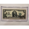 Image 1 : 2003 United States Jefferson SOUTH CAROLINA $2.00 Bill In Hard Case Holder - Mint Condition - RARE