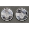 Image 1 : Set of 2 Medjugorje Miraculous Medals - 1/4 Troy Oz .999 Fine Silver - .50 Troy Oz Total Weight