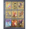 Image 1 : Binder Page Full of Assorted Gold Foil Pokemon Trading Cards Including Charizard!