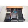 Image 1 : Vintage Atari 2600/Intellivision Games & Game Overlays In Cassette Tape Storage Box- Untested 