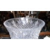 Image 2 : Large antique Indiana Glass Diamond Point Cut/Pressed Glass Vase - 12" Tall With 10 1/2" Diameter