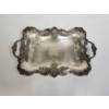 Image 1 : Gorgeous Sterling Silver Serving Tray with Engraved "B" Weighting 980g